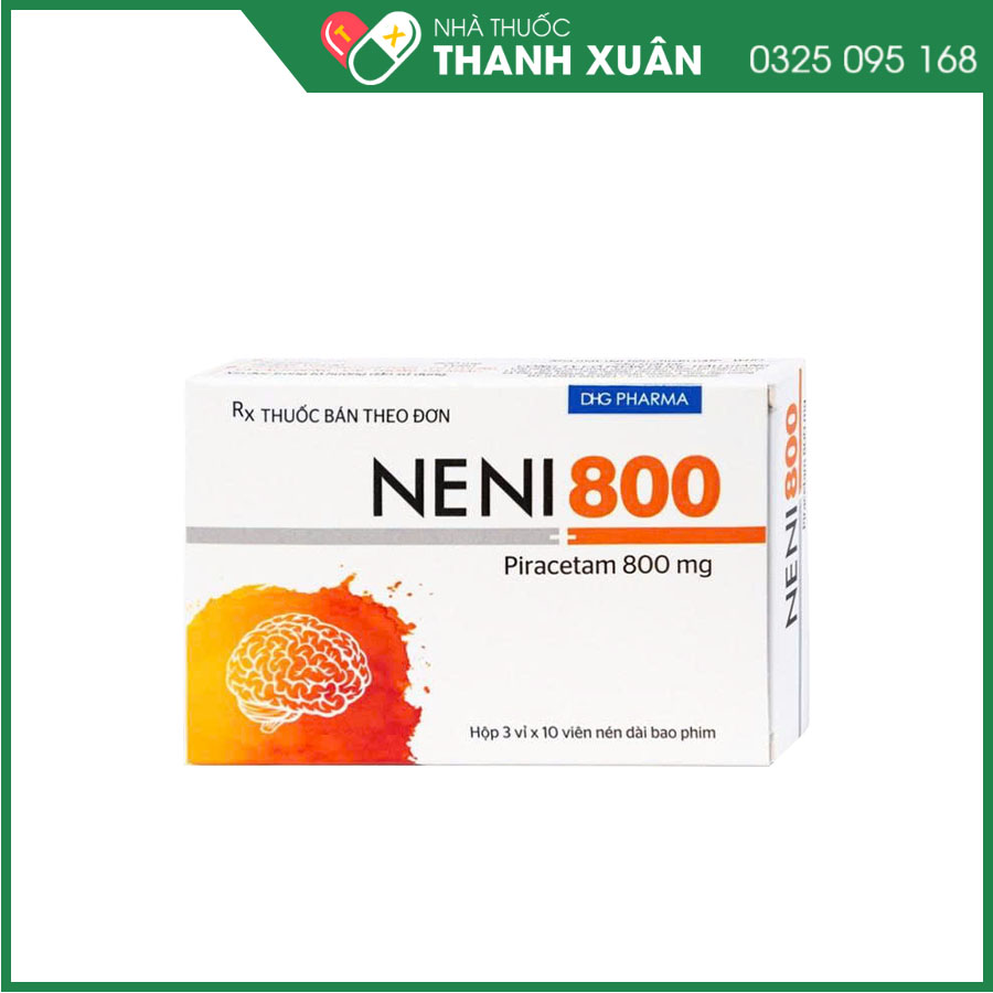 NENI 800mg thuốc điều trị chóng mặt, đau đầu, suy giảm trí nhớ, kém tập chung